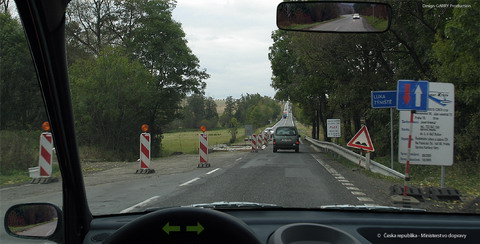 Řidič vozidla z výhledu: