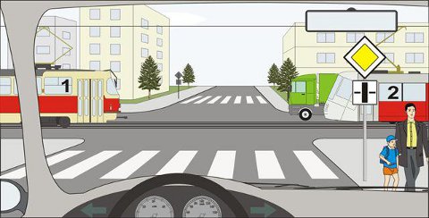 Tramvaje č.1 a 2 projedou křižovatkou: