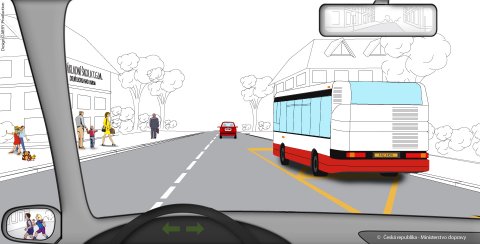 Jak se zachováte v této dopravní situaci?